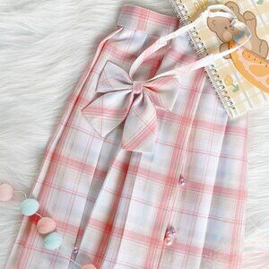 Sweet Peach School JK Skirt | Women Girl School Uniform #507